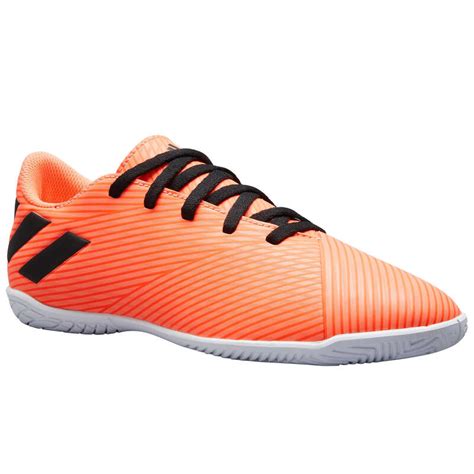 orange farbiger hallenschuh von adidas größe 7 5|Orange .